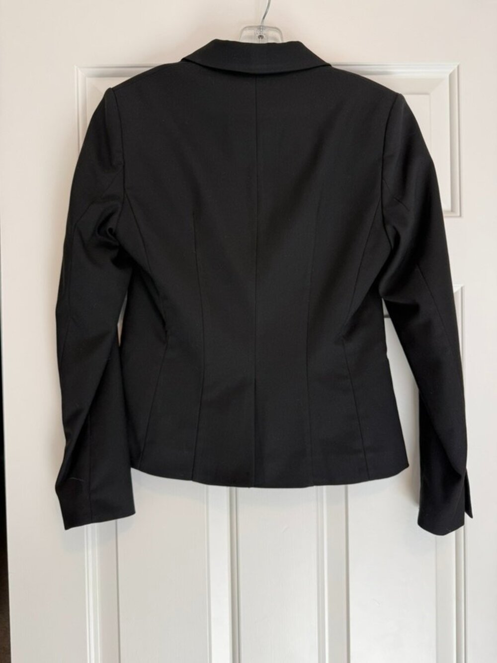 H&M Black One-Button Tailored Blazer Size 6 - Picture 3 of 3